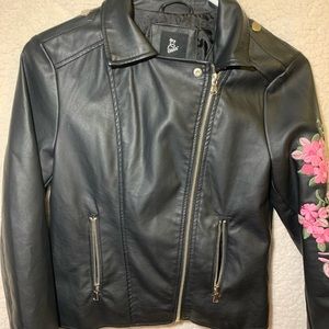 Girls Faux leather Moto jacket